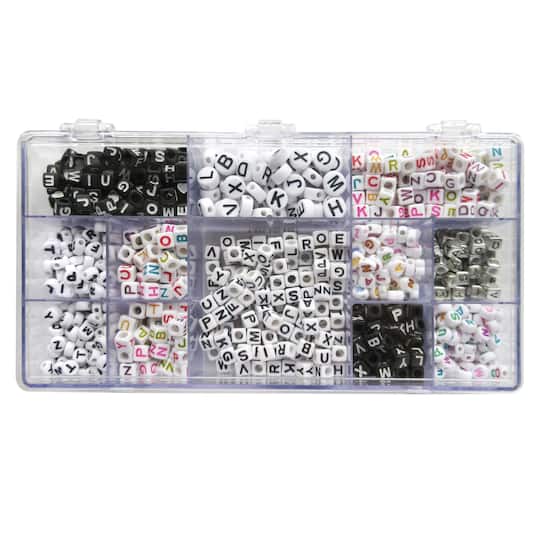 6 Packs: 970 ct. (5,820 total) Alphabet Assorted Bead Box by Creatology™